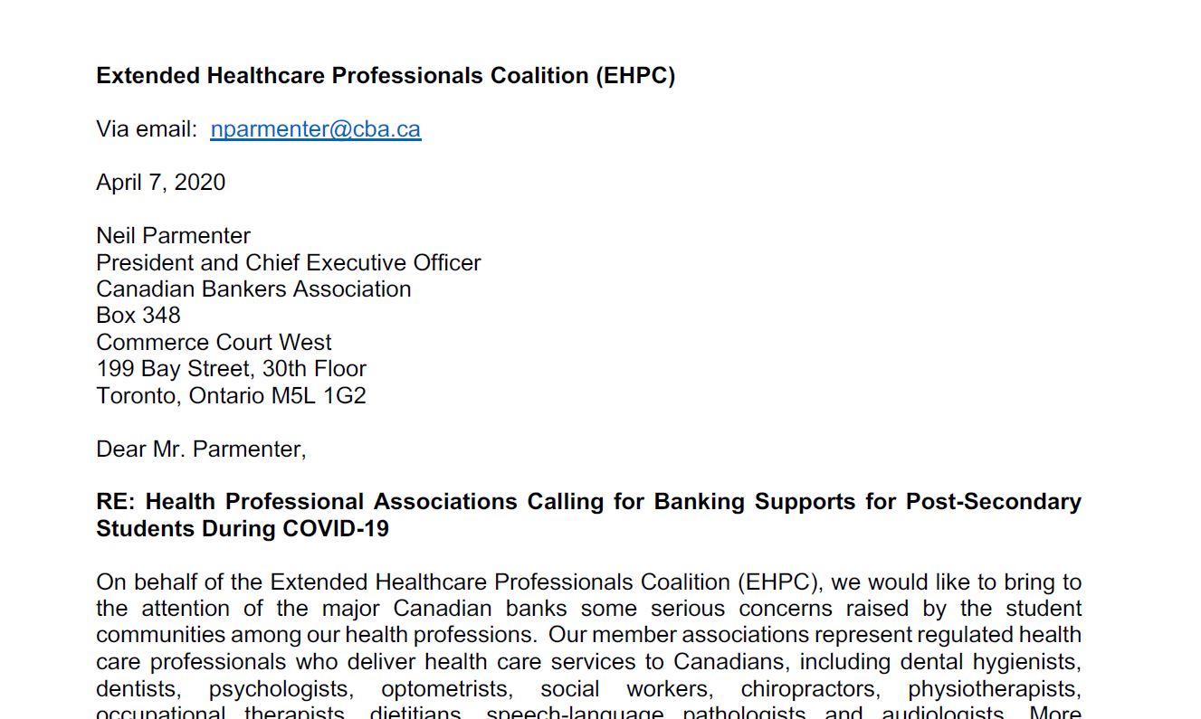 Extended Healthcare Professionals Coalition (EHPC)