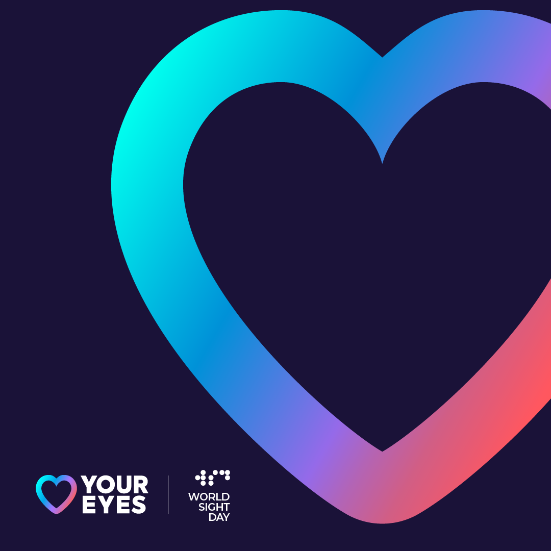 Love Your Eyes heart from International Association Preventing Blindness #LoveYourEye Campaign