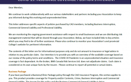 COVID-19 Insurance Coverage Position Statement