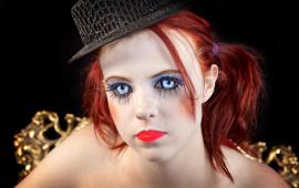 Cosmetic contacts in Halloween.