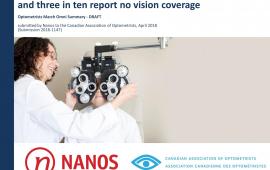 Une majorité de Canadiens déclarent avoir des problèmes de vision