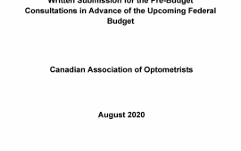 CAO Pre-Budget Submission August 2020