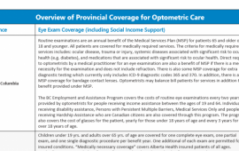 Provincial Health Coverage Grid Infographic