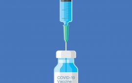 syringe and COVID-19 vaccine
