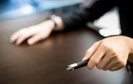 Holding a laser pointer