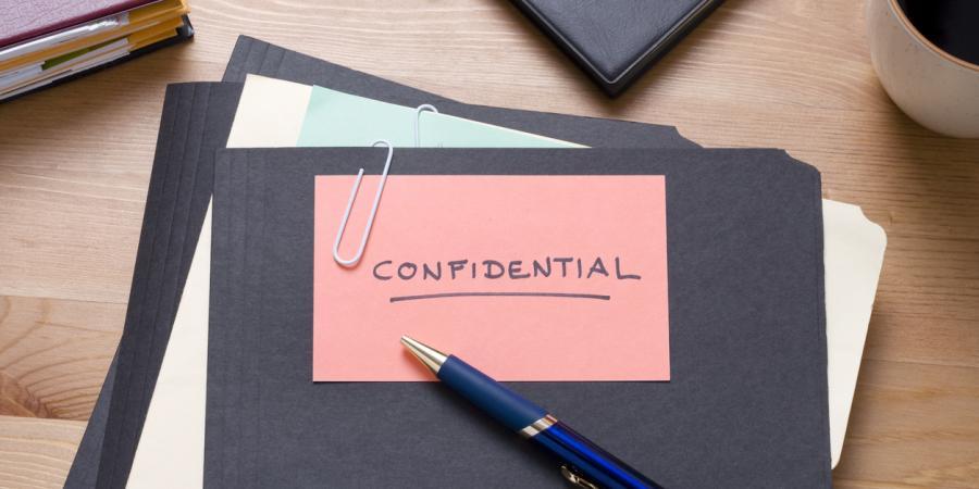 Folders marked "Confidential"