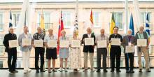 Photo of CAO Past Presidents, holding their awards