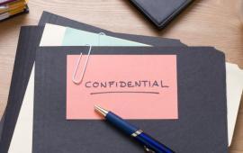 Folders marked "Confidential"